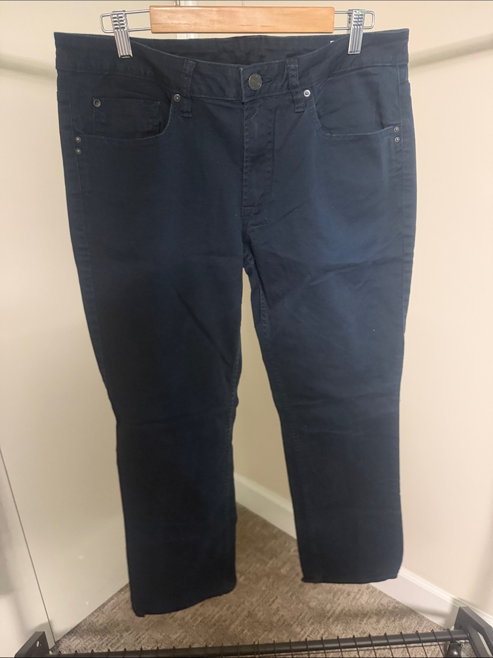 Buffalo David Bitton Men's Navy Straight Jeans